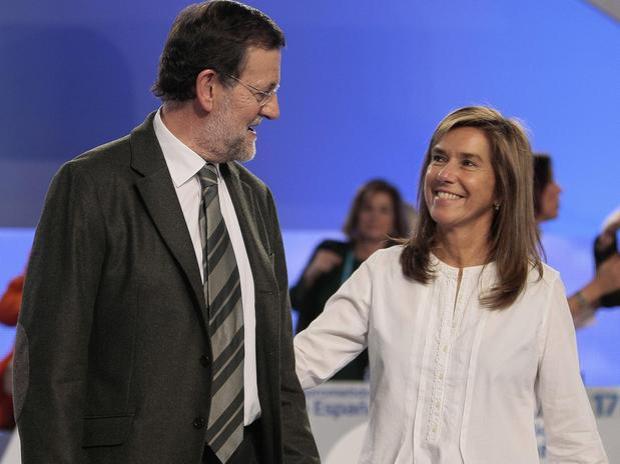 Mariano Rajoy junto a la ministra Ana Mato, en imagen de archivo